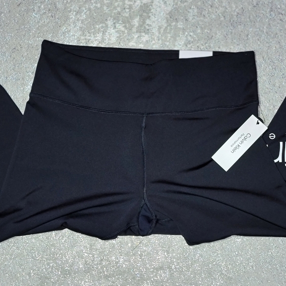 NWT Calvin Klein Women's Performance Black Large Exercise Pants - Picture 8 of 14